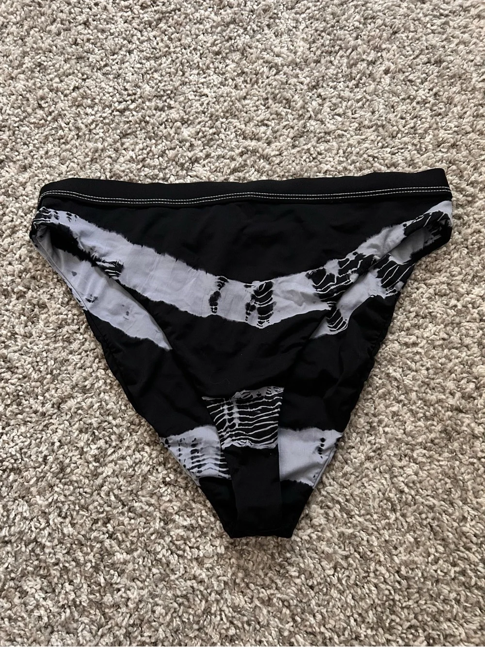High-Waisted Tie-Dye Grunge Bikini Bottom